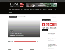 Tablet Screenshot of hushmagazine.ca